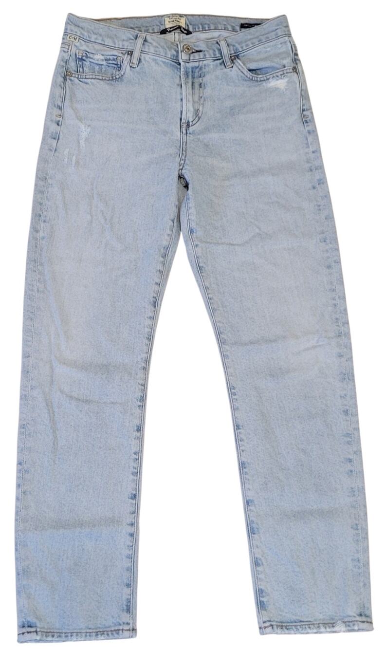 Citizens of Humanity Harlow Mid Rise Slim Ankle Jeans Factory Distressed Size 28